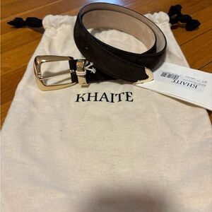 KHAITE Benny Belt - Gold Buckle 30 MM